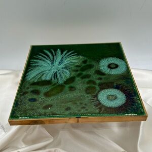 Mirasol Tile and Brass Trivet.